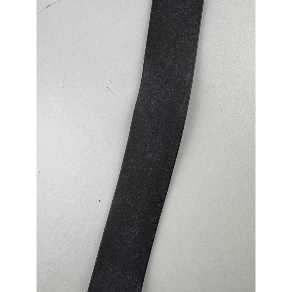 Calvin Klein‎ Jeans Black Leather Belt Silver Buckle Men Women Size Medium